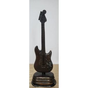Vintage Metal Die Cast Miniature Electric Guitar Pencil Sharpener